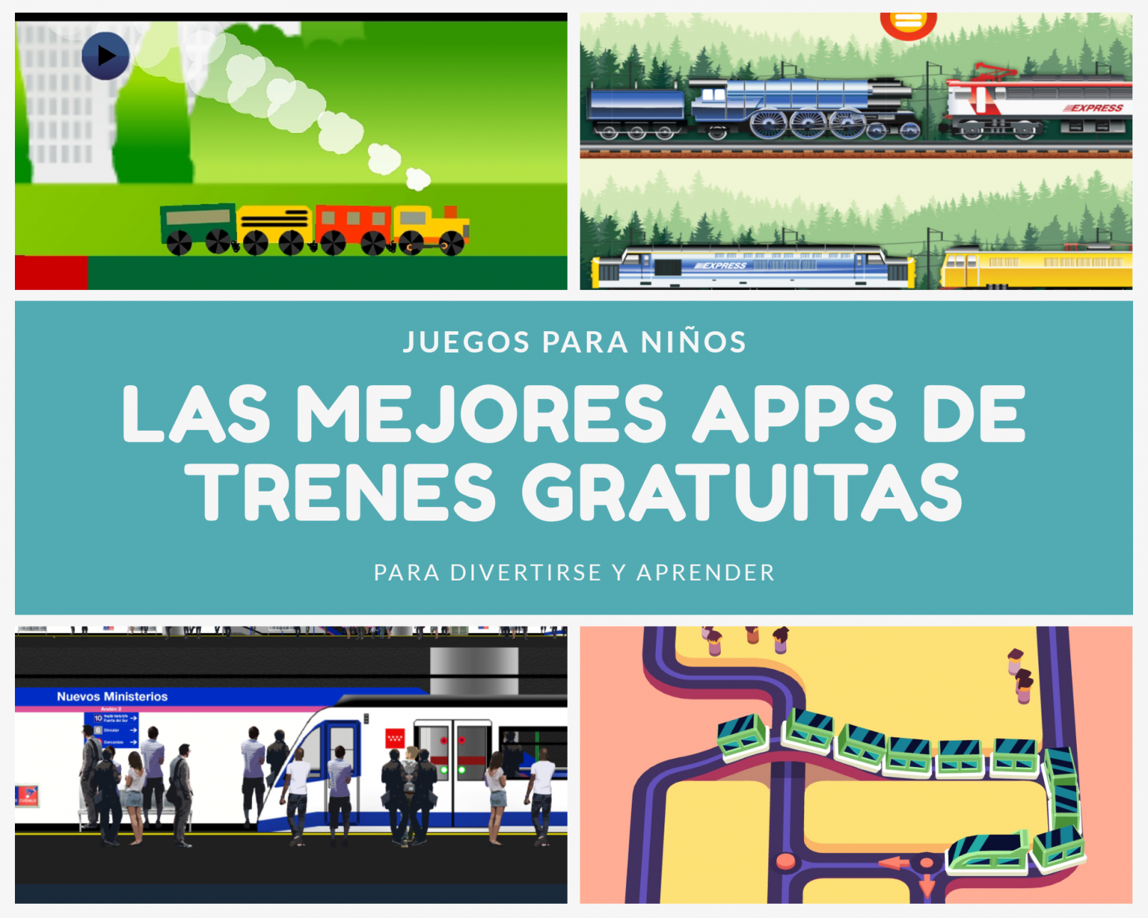 Top 5 apps de trenes gratuitas. Los mejores juegos de trenes para niños